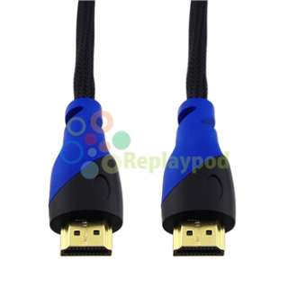 2x Premium 1080p 1.3v Gold HDMI Cable 6 FT 6ft for PS3 HDTV Blueray 