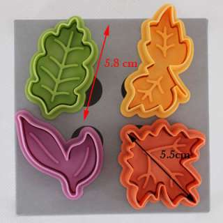 pcs 3D maple leaf Cake/cookie cutter Plunger Fondant Mould DT117 