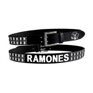  THE RAMONES BAND NAME WITH STUDS BELT