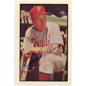  Richie Ashburn Autographed/Signed Card