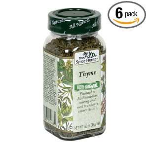 Spice Hunter Thyme Organic, 0.6 Ounce Unit (Pack of 6)  