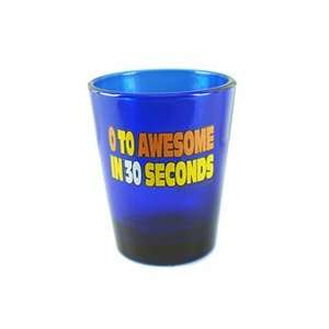  0 TO AWESOME IN 30 SECONDS Shot Glasses