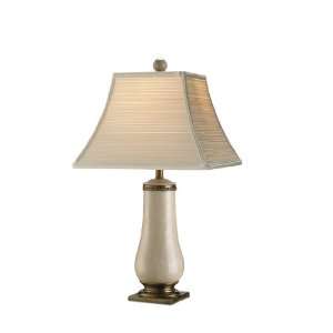   Company 6080 Unison 1 Light Table Lamp with Champagne Silk Shades 6080