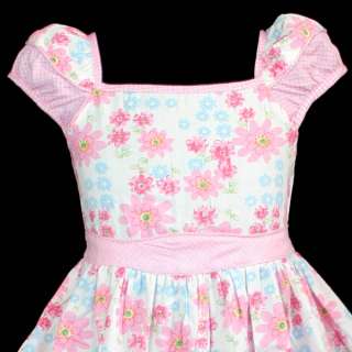 NEW Girls Spring Summer Flowers Dress Clothing Children Wears Outfit 