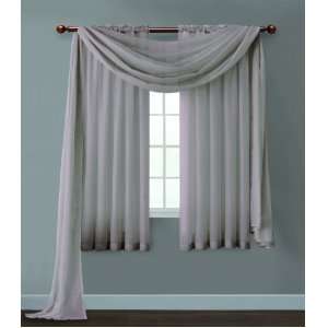   Infinity Sheer Panel, 55 by 63 Inch, Lilac 