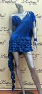 LATIN SALSA(BALLROOM) COMPETITION DRESS SIZE M (LT240E)  