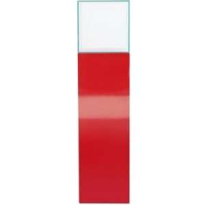  Red 64 Inch Glass Tower Display with Storage by Diamond Sofa 