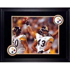 Troy Polamalu Pittsburgh Steelers   Super Bowl XL   Deluxe Framed 