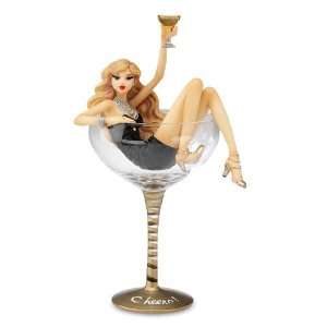 Cheers   Champagne Celebration Hiccup Girl Glass By H2Z  