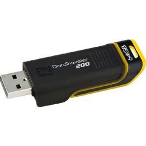  Kingston 64GB DataTraveler 200 USB 2.0 Flash Drive   USB 