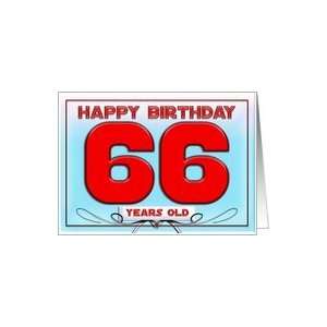  Happy birthday   66 years old Card Toys & Games