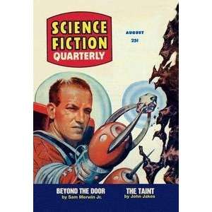  Vintage Art Science Fiction Quarterly Astronaut Miner 