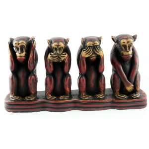  Four Wise Monkeys Mask   See,Hear, Speak,Think No Evil 