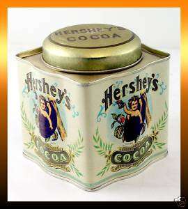 HERSHEYS Cocoa BABY IN BEAN Bristol Advertising Tin  