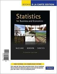 Statistics for Business and Economics, (0321641868), James T. McClave 
