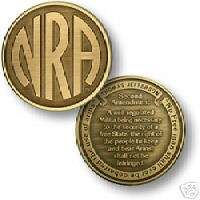 NATIONAL RIFLE ASSOC. NRA 2ND AMENDMENT CHALLENGE COIN  