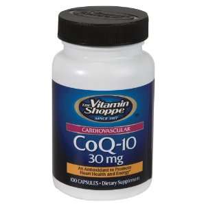  Vitamin Shoppe   Coq 10, 30 mg, 100 capsules Health 