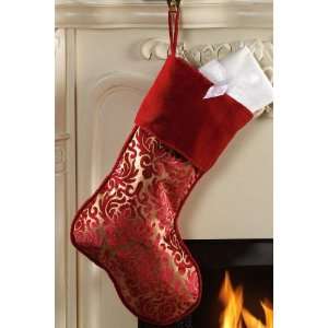  Classic Red Jacquard Stocking