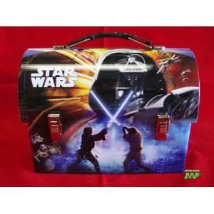 Star Wars  Collectable 2008 Darth Vader blue Dome Tin Lunch Box New 