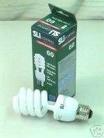60 watt Compact Fluorescent bulb SLI lighting 15w 4100K  