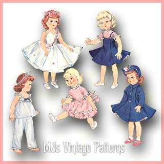 Vtg Doll Clothes Dress Pattern ~ 16 17 18 Sweet Sue, Cissy, Miss 