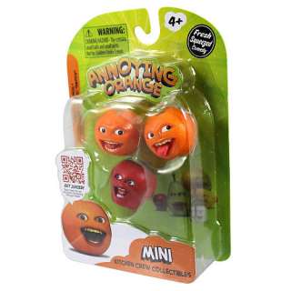 Annoying Orange Mini 3 Pk Laughing Orange, Nyah Nyah & Midget Apple 