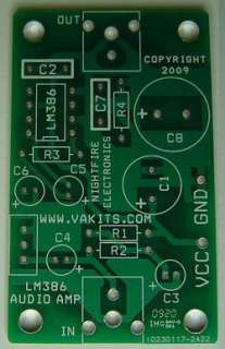 LM386 Audio Amplifier Kit w/ PCB (#1695)  