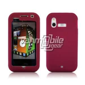    MAROON SOFT SILICONE SKIN CASE for LG ARENA KM900 
