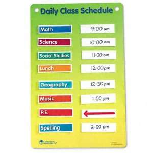   Classroom Schedule Chart with Hanging Grommets, 11 x 17 Toys & Games