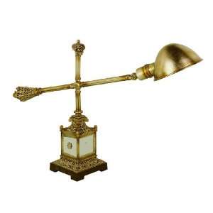   Air Lighting Brass Desk Lamp with Gold Shade RTL 76011