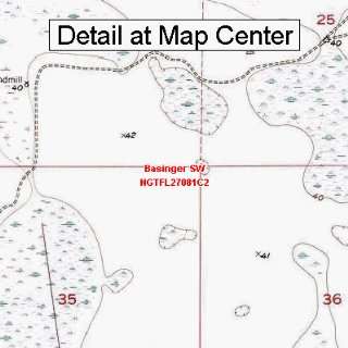  USGS Topographic Quadrangle Map   Basinger SW, Florida 