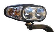 New super bright quad halogen headlights have up to twice the power of 