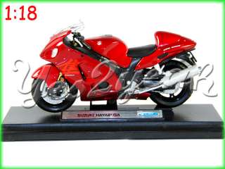 1816 118 Suzuki GSXR1300 96 07 Red Motorcycle Model  