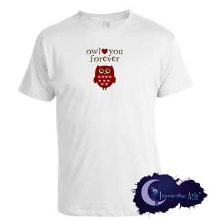 OWL LOVE YOU FOREVER * I Love You New Adult T Shirt  