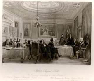 Meads London Interiors 1841  BARBER SURGEONS HALL  