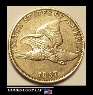 1857 FLYING EAGLE Penny Cent VF VERY FINE CONDITION Inv# 20845  