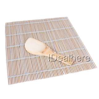 Bamboo Hand Roll Sushi Maker Mat and Rice Paddle  