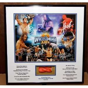  WWE Wrestlemania 24 Autographed Winners Plaque (Signed By 