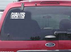 New York Giants Car Decal, Giants NFL Window Graphic  