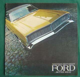 1968 FORD LTD XL GALAXIE WAGON 500 CAR DEALERSHIP ADVERTISING SALES 