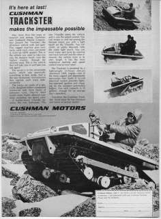 1970 Vintage Ad Cushman Trackster Recreation Vehicle RV Lincoln,NE 