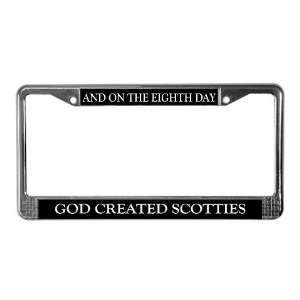  8TH DAY Scotties Pets License Plate Frame by  