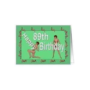  89th Birthday Pin Up Girls, Green Card Toys & Games