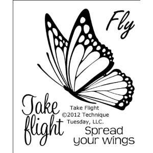    Technique Tuesday Clear Stamps, Take Flight
