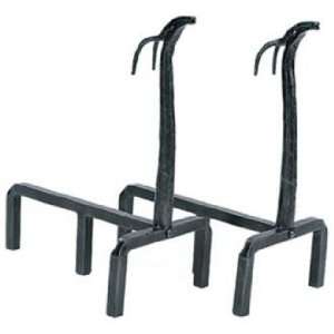  Set of Two Woodlands Wrought Iron Andirons