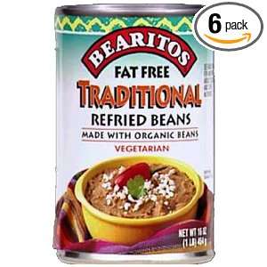 Bearitos Fat Free Traditional Refried Grocery & Gourmet Food