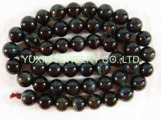 AAA Grade Natural blue tiger eye stone beads strand 16  