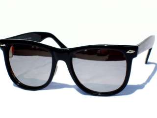 Black Mirror Lens Fashion Designer Wayfarer Sunglasses  