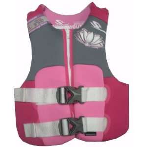   Hydroprene Life Vest   Pink with Flower (50 90 LBS)