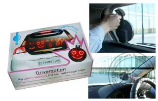 Drivemocion LED Car Sign MIDDLE FINGER 5 message 12V  